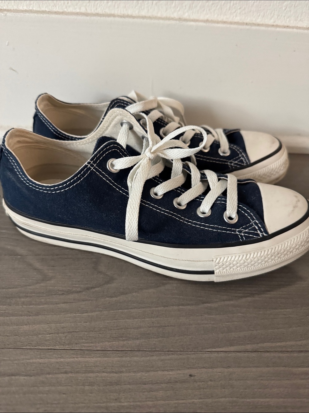 Brand new Converse Navy and White Low-Top Canvas Sneakers NWOB - Picture 5 of 5